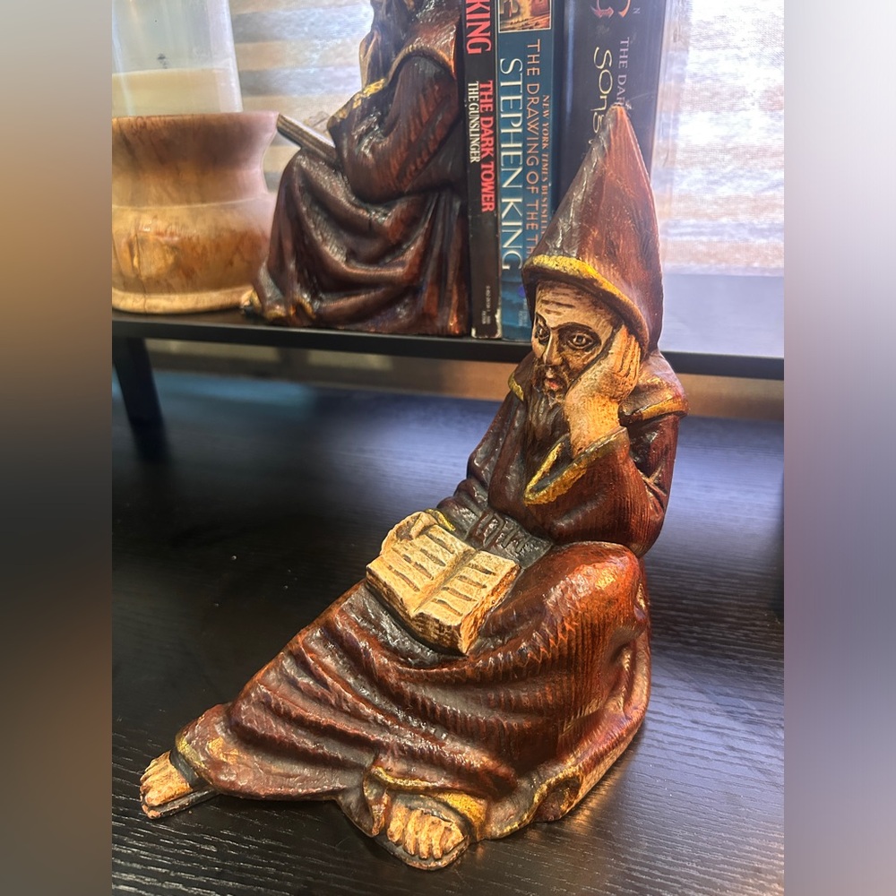 Vintage bookends  10” Studious monks set - Picture 2 of 16